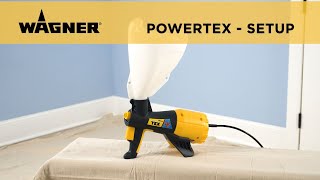 Wagner PowerTex Texture Sprayer Setup [upl. by Eivla]