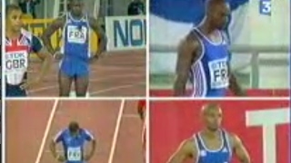 Les Français champions du monde du 4x100m Helsinki 2005 [upl. by Lole]