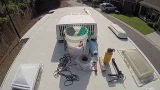 How to Apply Eternabond Tape to RV Roof [upl. by Izmar]