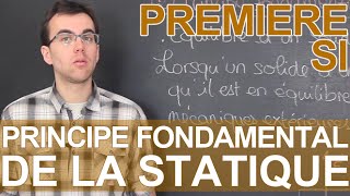 Principe fondamental de la statique PFS  SI  1ère  Les Bons Profs [upl. by Morley]