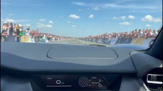 RIMAC Nevera  insane 350 kmh through the crowd passenger POV full throttle [upl. by Helsie]