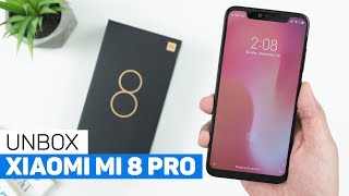 Mở hộp Xiaomi Mi 8 Pro Mi 8 phiên bản có vân tay dưới màn hình [upl. by Aimas]