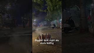 Biggest dark night sky shots testing viralvideo fireworks testing subscribe [upl. by Egduj]