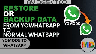 How to restore or backup data from yowhatsapp or gbwhatsapp to whatsapp with English subtitle [upl. by Ahsinuq]