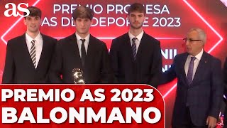 SELECCIÓN ESPAÑOLA BALONMANO JUVENIL Premio AS Promesa 2023 [upl. by Enilehcim]