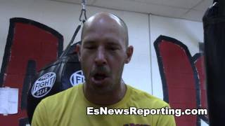 gamboa vs crawford trainer breaks it down EsNews [upl. by Zelde641]