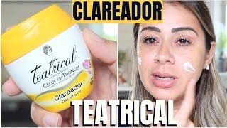 TESTEI CREME CLAREADOR TEATRICAL [upl. by Aicatsana]