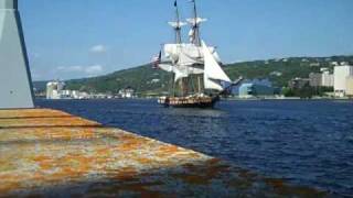 US Brig Niagara Sails out of Duluth [upl. by Recor]