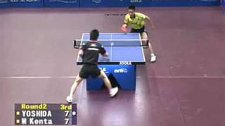 Kenta Matsudaira vs Yoshida Kaii 2009 Japan Open [upl. by Anaynek465]