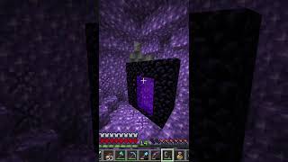 most random nether portal ever shorts minecraft [upl. by Snilloc]