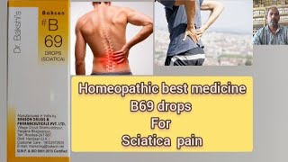 Baksons B69 drops for sciatica Homoeopathic best medicine for sciatica pain [upl. by Mirelle873]