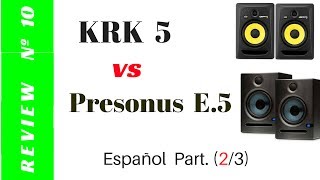 Review Presonus Eris E5 vs KRK Rokit 5 23 [upl. by Atikat]