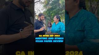 CA Inter Auditing and Ethics Sep 2024 Exam Paper Review Shorts CAInterExam PW [upl. by Maure]