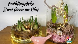 DIY  Frühlingsdeko einfach selber machen  Frühlingsdeko im Glas  Frühlingsdeko 2024 [upl. by Irwinn]