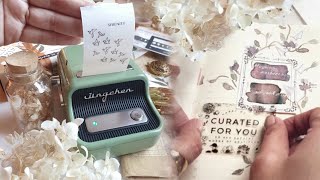 vintage mini pocket printer • wireless  inkless  bluetooth unboxing amp review [upl. by Nalyak361]