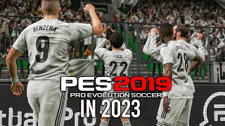 PES 2019 in 2023 Real madrid vs Manchester city Realistic Gameplay [upl. by Ariait146]