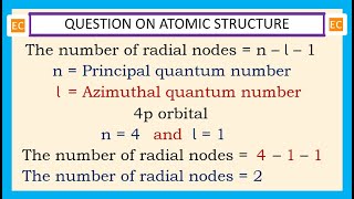 OQV NO – 352 How many radial nodes are present in the 4p orbital [upl. by Kajdan]