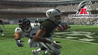 AFC CHAMPIONSHIP GAME  MADDEN 2005 RAIDERS FRANCHISE [upl. by Madel]