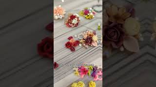 Hijab Pins  Scarf Pins Handmade clay flowers Jewelry Making  shortsfeed viral diy diycrafts [upl. by Lefkowitz]