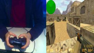 Playing Counter Strike 16 With Logitech GamePad [upl. by Anselma46]