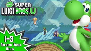 New Super Luigi U  13 Rolling Yoshi Hills [upl. by Meador]