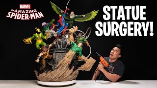 How I Saved the WORLDS LARGEST SPIDERMAN vs SINISTER SIX STATUE DIORAMA [upl. by Ramahs]