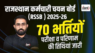 Rsmssb New Exam Calendar 2024  70 बड़ी भर्तियों की Exam Date जारी  जानिए कब होगा Exam By Anil sir [upl. by Hillel704]