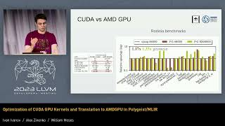 2023 LLVM Dev Mtg  Optimization of CUDA GPU Kernels and Translation to AMDGPU in 4 PolygeistMLIR [upl. by Balling]