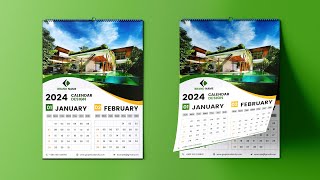 How to Design a Wall Calendar in Photoshop [upl. by Barrington]