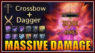 CROSSBOW amp DAGGER Massive Damage Skill Setup amp Rotation 62k in 6s single target Throne amp Liberty [upl. by Savadove]