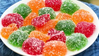 Jujubes recipe  homemade gummy candies recipe  gum drops recipe [upl. by Pigeon]