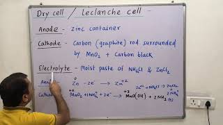 Dry cell  Lechlanche cell  Primary battery [upl. by Lainahtan]