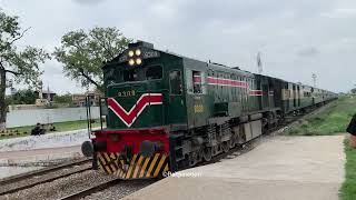 Chaklala Railway Station and Arrival of 45UP Pakistan Express chaklala rawalpindi [upl. by Neumark998]