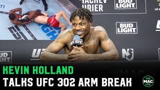 Kevin Holland reacts to breaking opponents arm at UFC 302 [upl. by Charley]