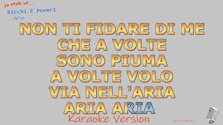 Ricchi E Poveri  Aria  Strumentale e karaoke [upl. by Ardnohsed]