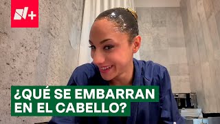 ¿Qué se embarran las nadadoras artísticas en el cabello  N [upl. by Meenen]