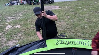 14 JumpFlex Hero Trampoline  First Look amp Setup of JumpflexTrampolines [upl. by Elnora]