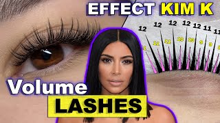 KIM K LASH SET  Volume eyelash extensions  lash mapping tutorial [upl. by Erhart]