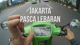 JAKARTA PASCA LEBARAN  MONDAY RIDE  KAWASAKI KAZE R  MUDIK   MOTOVLOG [upl. by Ettesus]