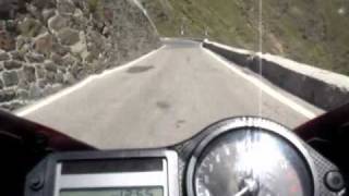 Stilfserjoch  Passo dello Stelvio  Honda CBR600F [upl. by Byrann]