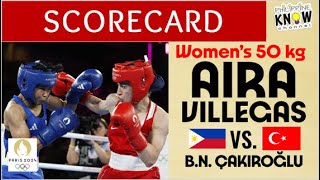 BOXING  BRONZE MEDAL  AIRA VILLEGAS Buse Naz Çakıroğlu  Philippines Turkey  2024 Paris Olympics [upl. by Mutat900]