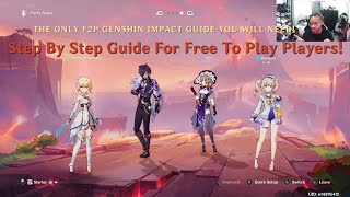 THE ONLY F2P GENSHIN IMPACT GUIDE YOU WILL NEED Step by Step F2P Guide [upl. by Eryt]