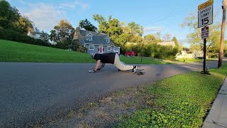 Landyachtz Drop Cat 38 Seeker Slides amp Cruise [upl. by Ycinuq]