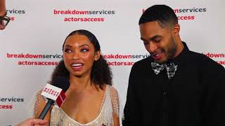 2018 CSA Artios Awards Interview  Logan Browning amp Brandon P Bell [upl. by Nnad]