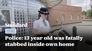 Oldbury 13 year old boy was fatally stabbed inside his own home police chief says [upl. by Curtice]