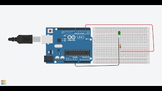 Tinkercad ile Arduino Ders 1Led Blink [upl. by Llennej]