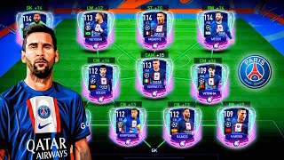 I Made Best Special PSG Squad  We Have Messi Neymar Mbappe  FIFA Mobile 22 [upl. by Obbard]