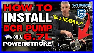 How To Install a DCR Pump on a Newer 67L Ford Powerstroke SSfueled powerstroke diesel fyp [upl. by Eenad]