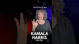 Kamala Harris kamalaharris president trump election countdown usa america asl vote fyp [upl. by Mahgirb]