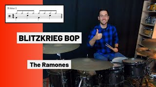 🥁BLITZKRIEG BOP  The Ramones DRUM COVER BATERÍA [upl. by Akinna58]